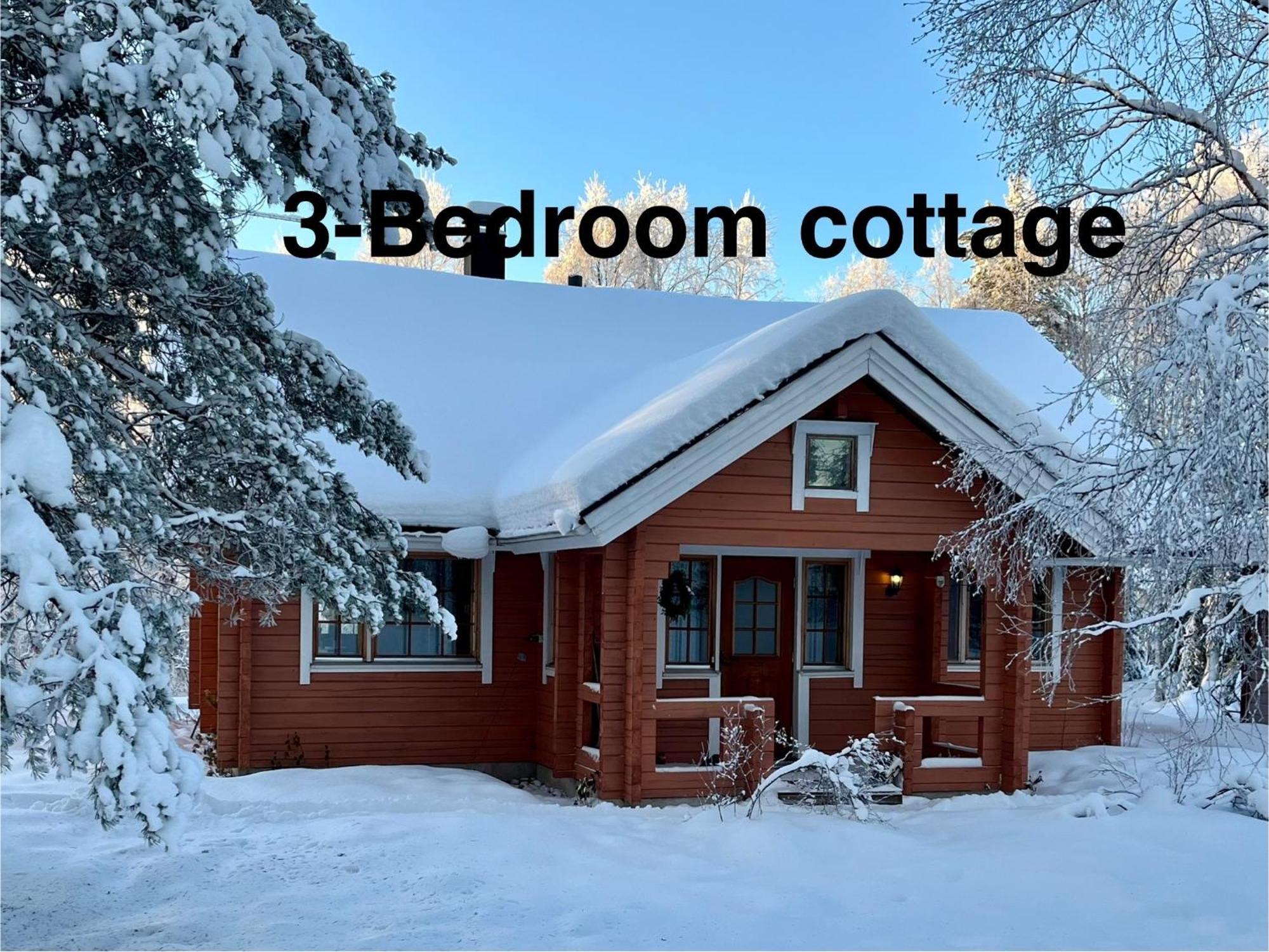 רובניימי Log Cottages In 10 Min From Santa Claus Village-Sauna&Freeparking מראה חיצוני תמונה